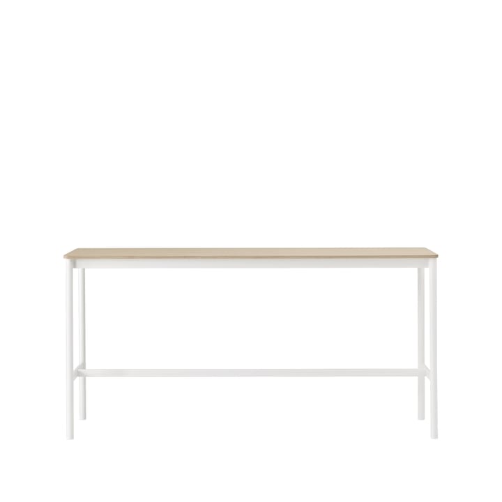 Base High barbord - oak, hvidt stel, krydsfinérkant, B50 L190 H95 - Muuto