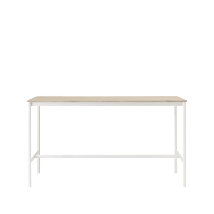 Base High barbord - oak, hvidt stel, krydsfinérkant, B85 L190 H105 - Muuto