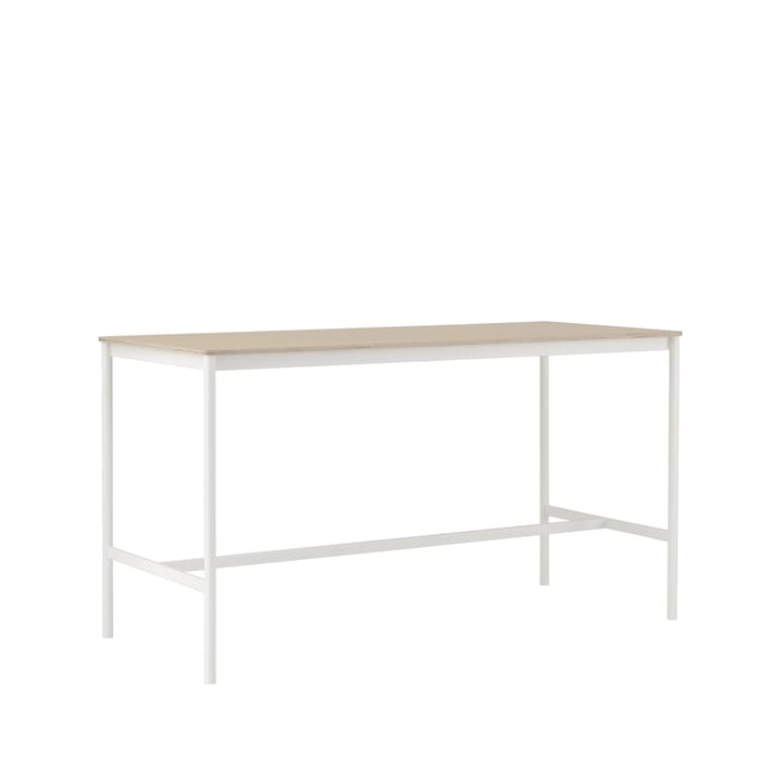 Base High barbord, oak, hvidt stel, krydsfinérkant, B85 L190 H105 Muuto