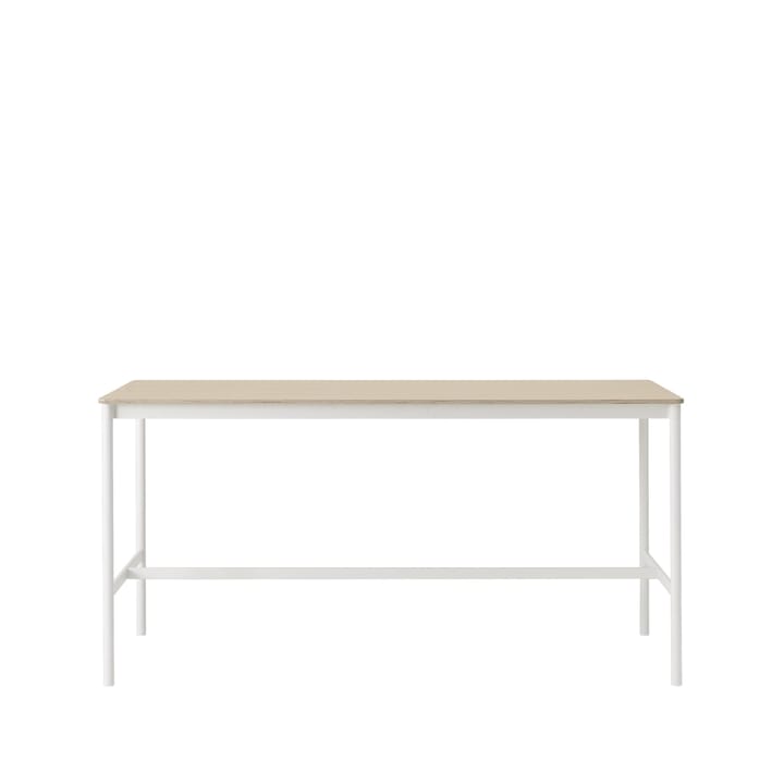 Base High barbord - oak, hvidt stel, krydsfinérkant, B85 L190 H95 - Muuto