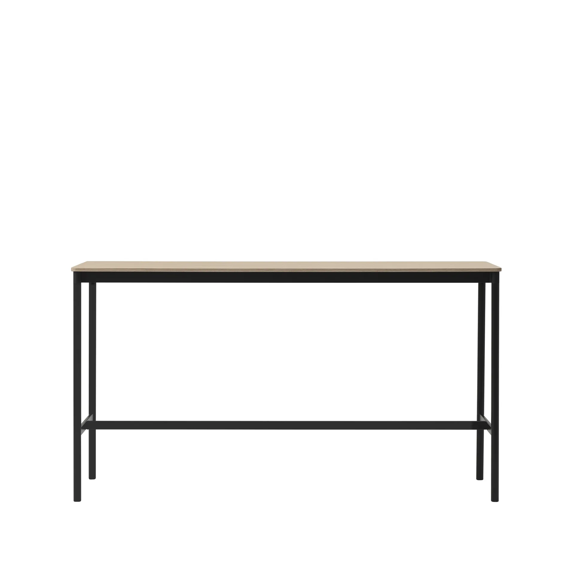 Base High barbord, oak, sort stel, krydsfinérkant, B50 L190 H105 Muuto