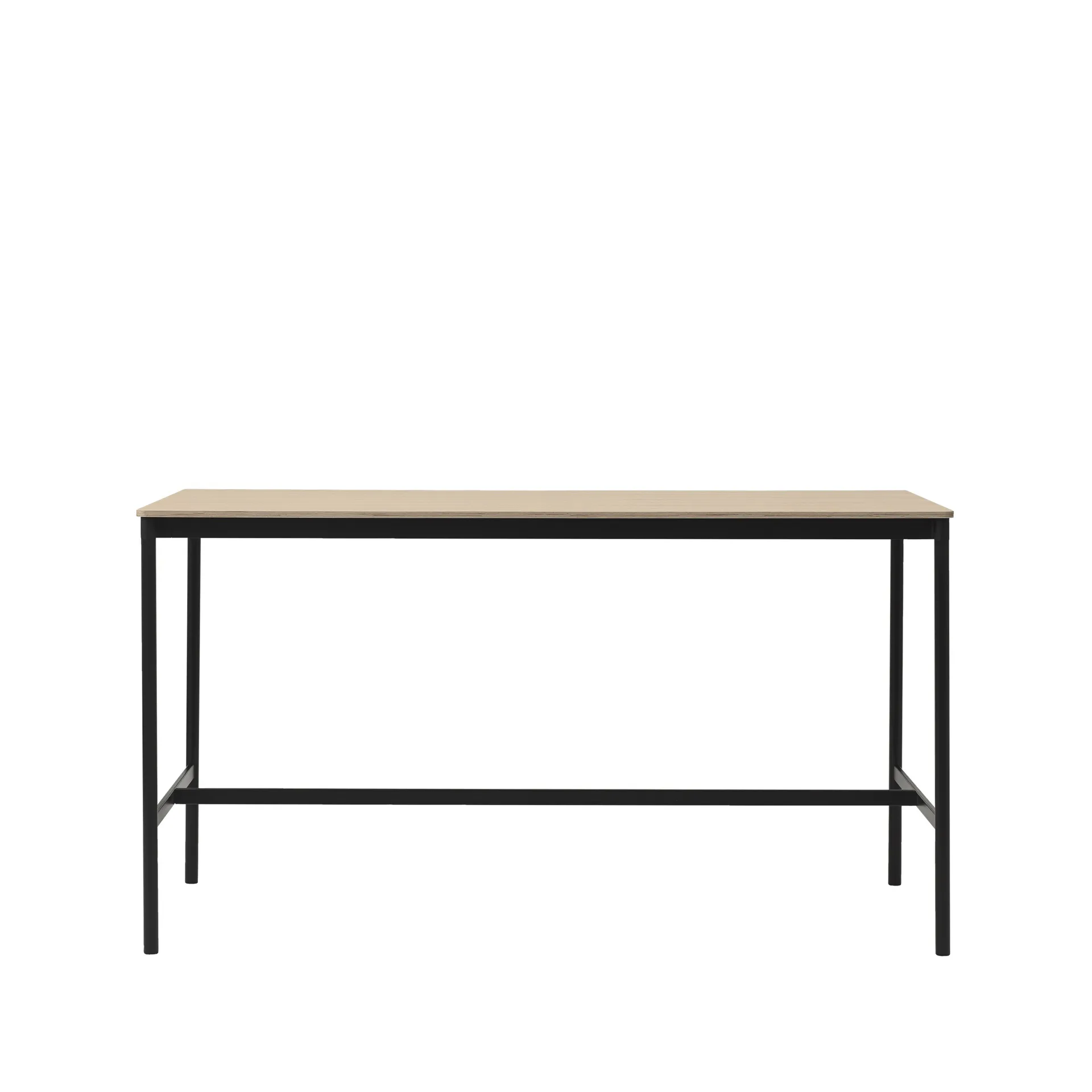 Base High barbord, oak, sort stel, krydsfinérkant, B85 L190 H105 Muuto