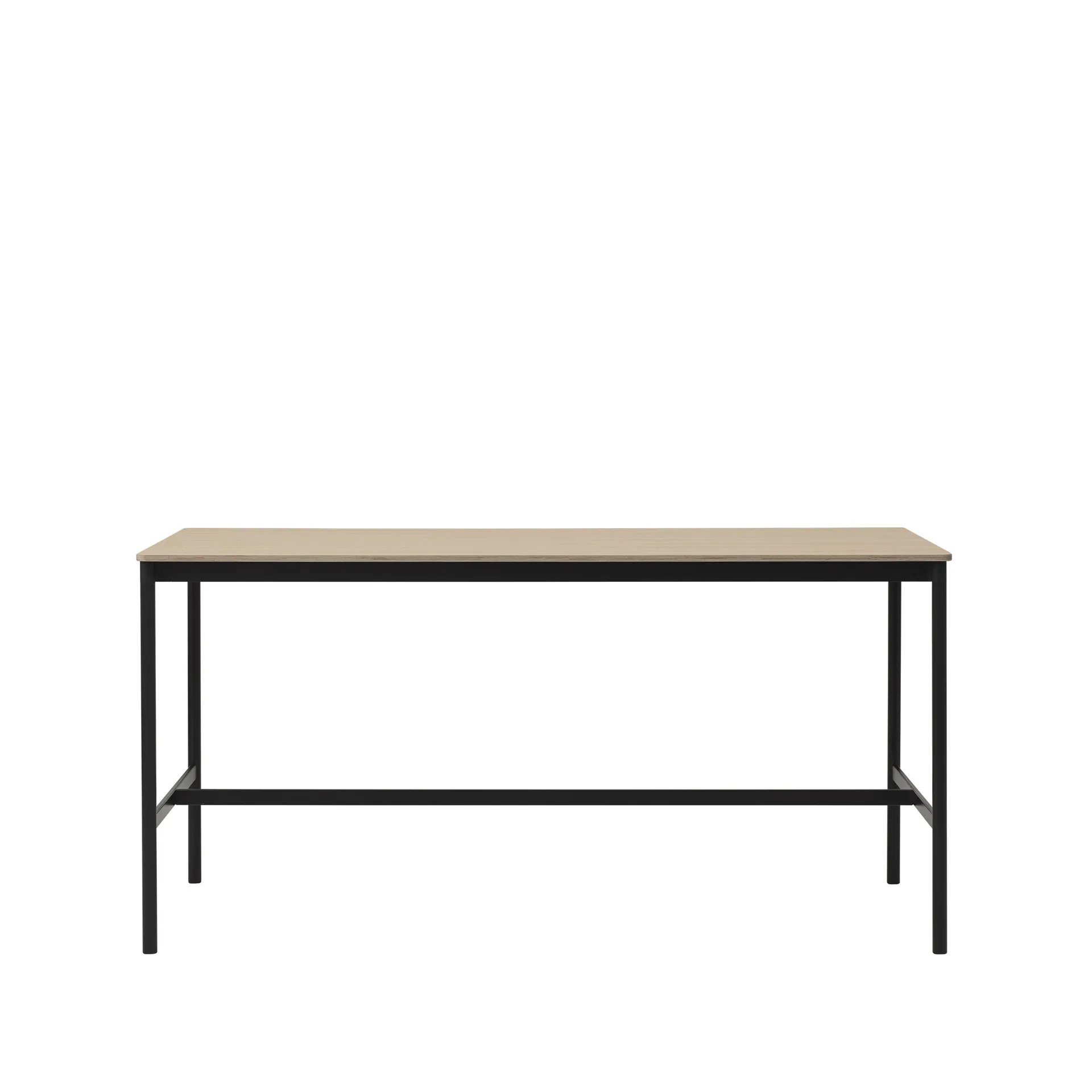 Base High barbord, oak, sort stel, krydsfinérkant, B85 L190 H95 Muuto
