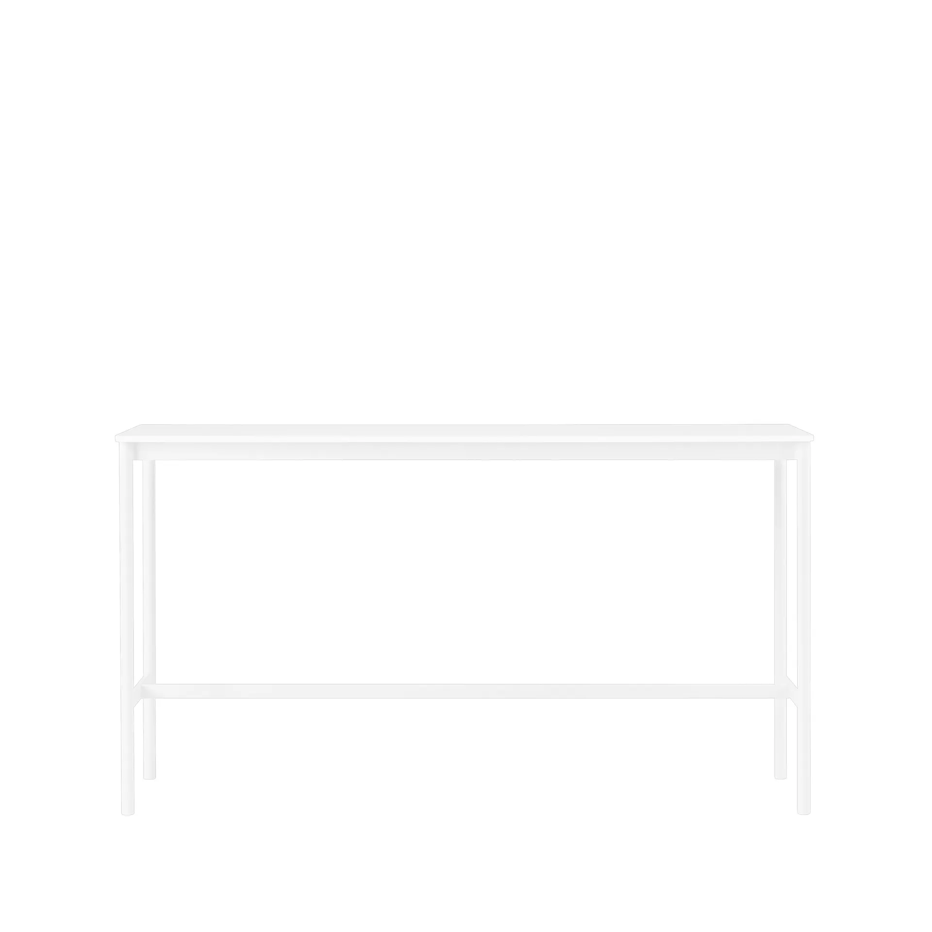 Base High barbord, white laminate, hvidt stel, ABS-kant, B50 L190 H105 Muuto