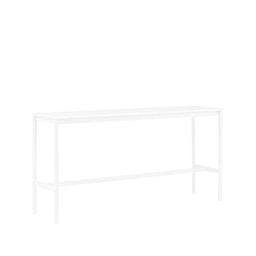 Base High barbord - white laminate, hvidt stel, ABS-kant, B50 L190 H95 - Muuto