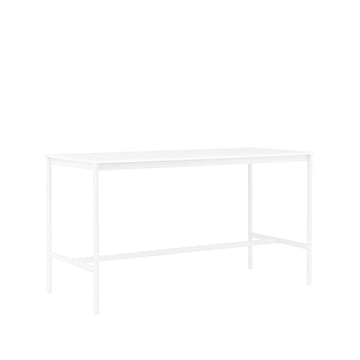 Base High barbord - white laminate, hvidt stel, ABS-kant, B85 L190 H105 - Muuto