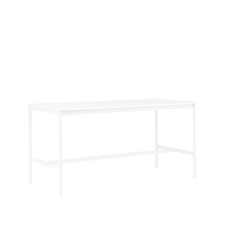 Base High barbord, white laminate, hvidt stel, ABS-kant, B85 L190 H95 Muuto