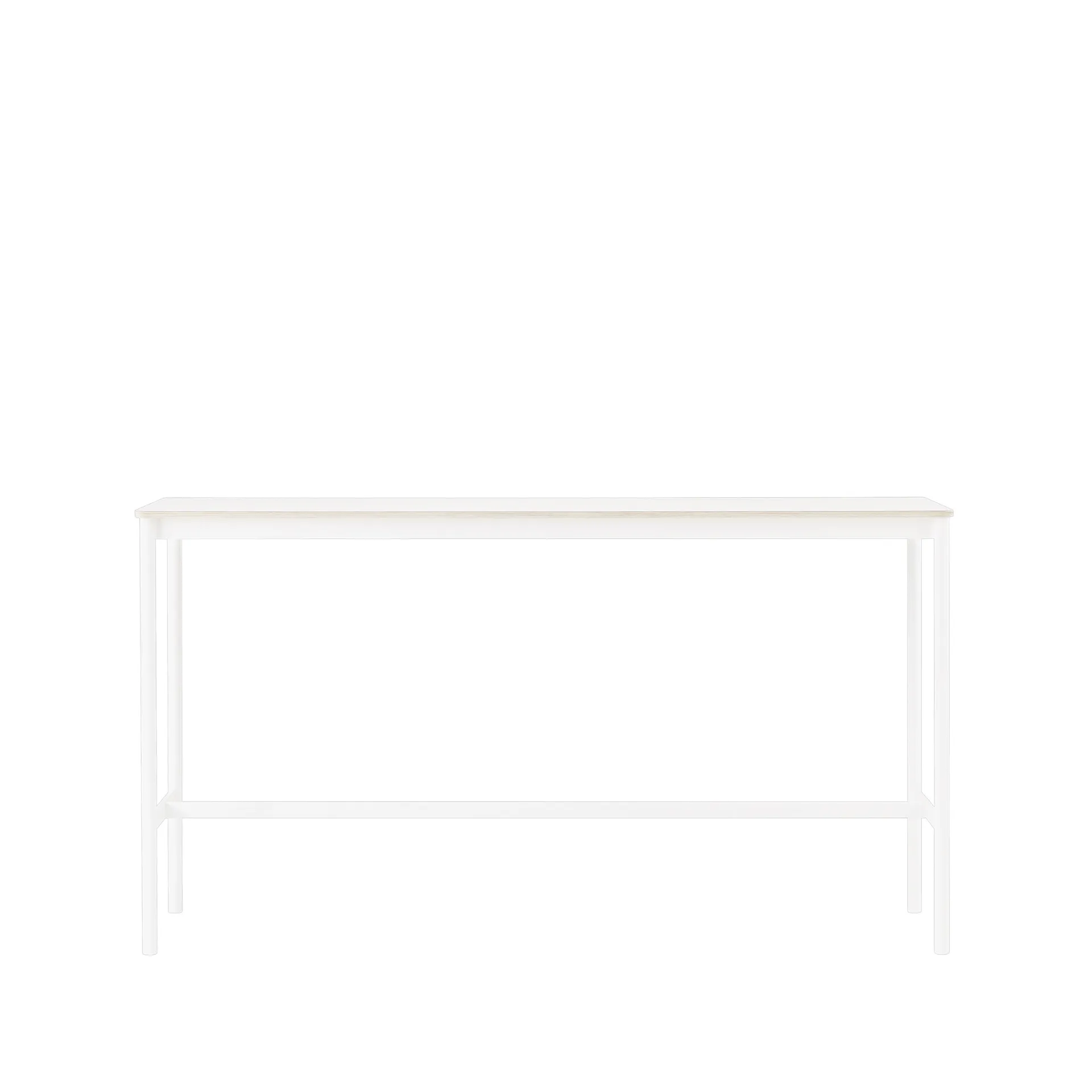 Base High barbord, white laminate, hvidt stel, krydsfinérkant, B50 L190 H105 Muuto