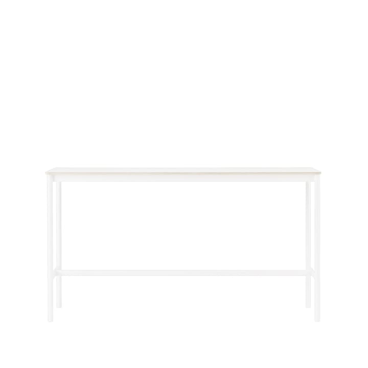 Base High barbord - white laminate, hvidt stel, krydsfinérkant, B50 L190 H105 - Muuto