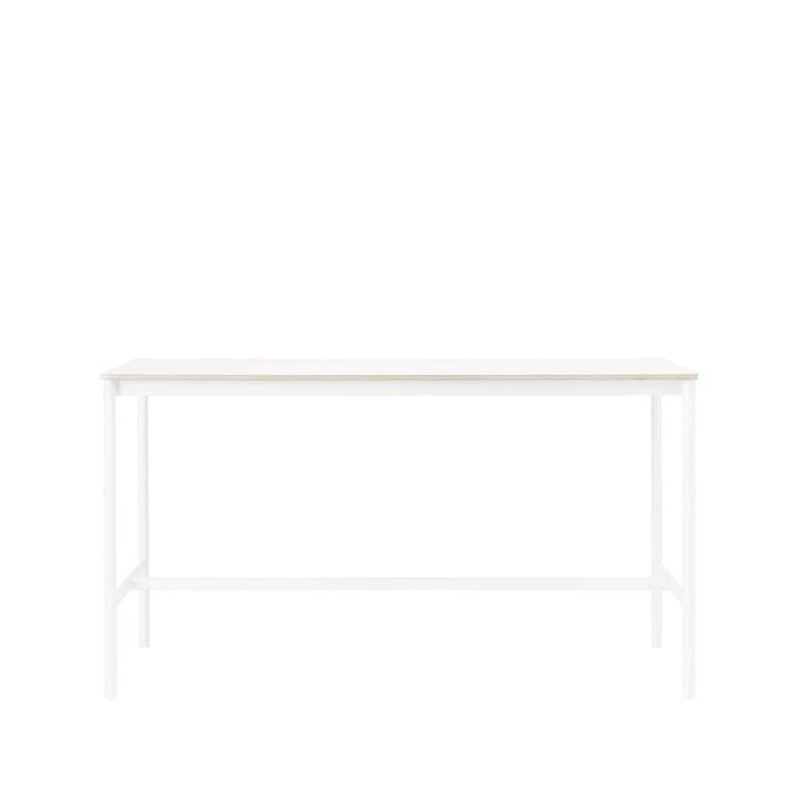 Base High barbord - white laminate, hvidt stel, krydsfinérkant, B85 L190 H105 - Muuto