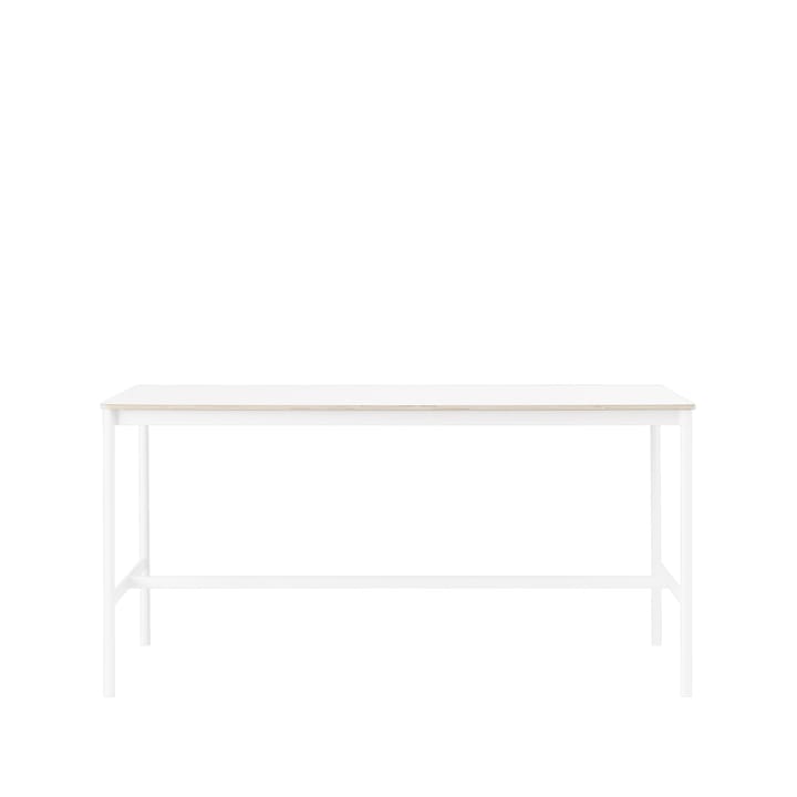 Base High barbord - white laminate, hvidt stel, krydsfinérkant, B85 L190 H95 - Muuto