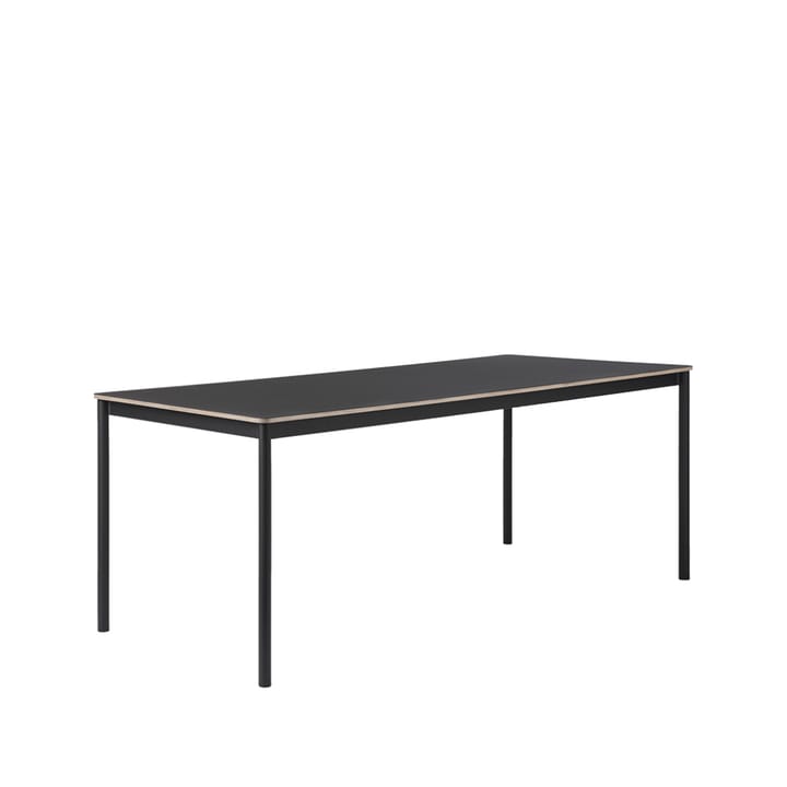 Base spisebord - black, krydsfinérkant, 190x85 cm - Muuto