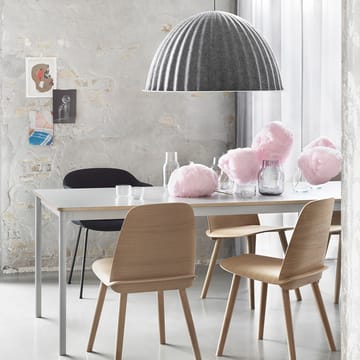 Base spisebord - white, krydsfinérkant, 140x80 cm - Muuto