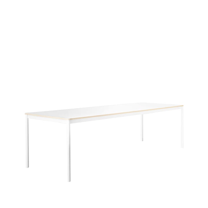 Base spisebord - white, krydsfinérkant, 250x90 cm - Muuto