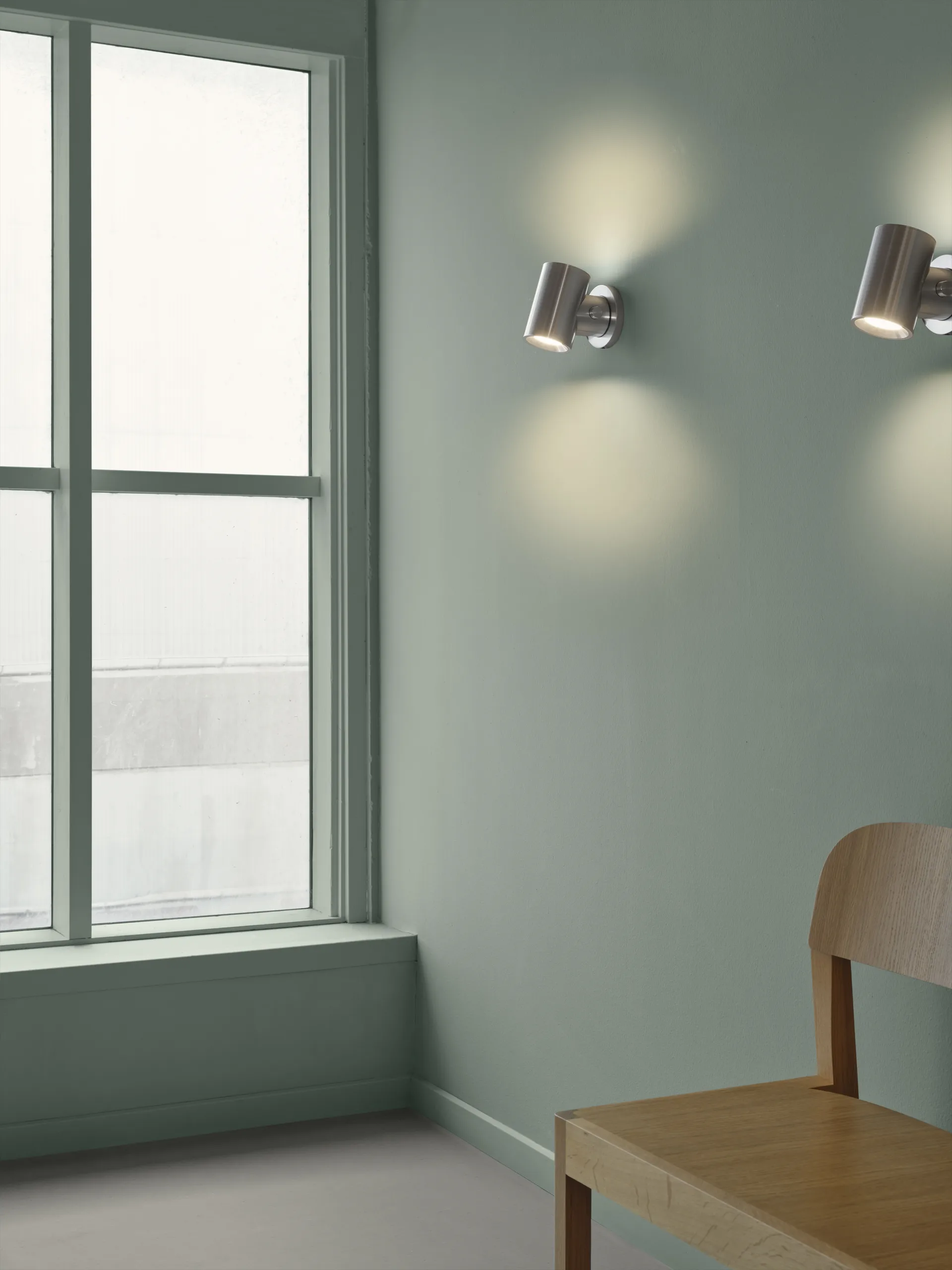 Beam væglampe, Poleret aluminium Muuto