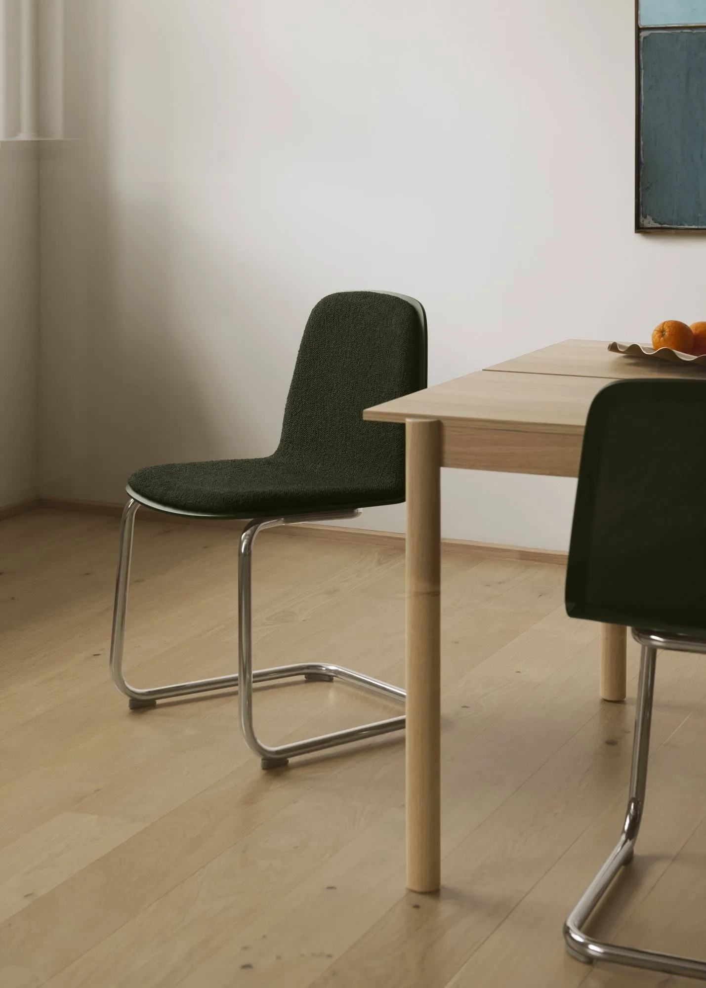 Brink Chair Cantilever Base stol, Sort-sort Muuto