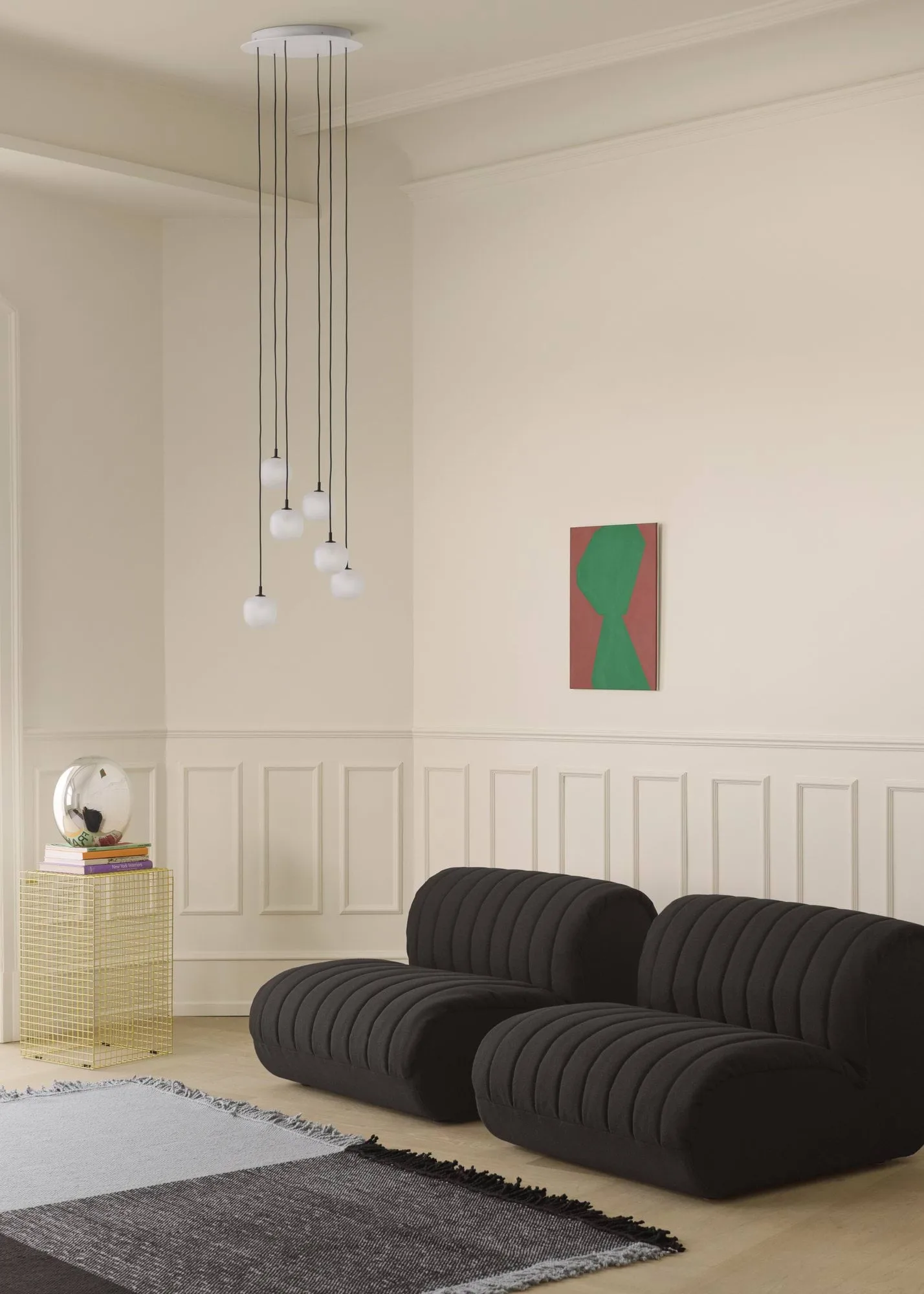 Cluster loftophæng til pendel, Hvid, Ø44 cm Muuto