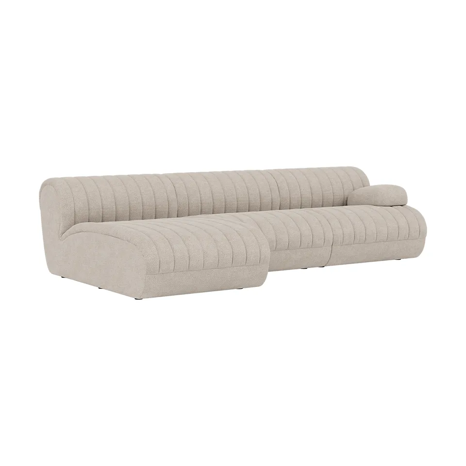 Coltre modulsofa, Konfiguration 3, turf-sand, 3-personers sofa Muuto