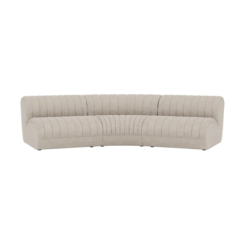Coltre modulsofa, Konfiguration 4, turf-sand, 3-personers sofa Muuto