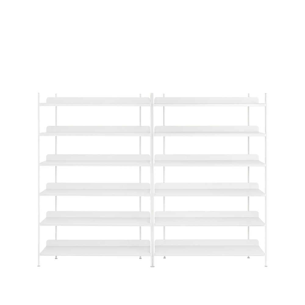 Muuto Compile Configuration 8 hyldesystem White | Skandinavisk Design | Hylder & reolsystemer | Hvid