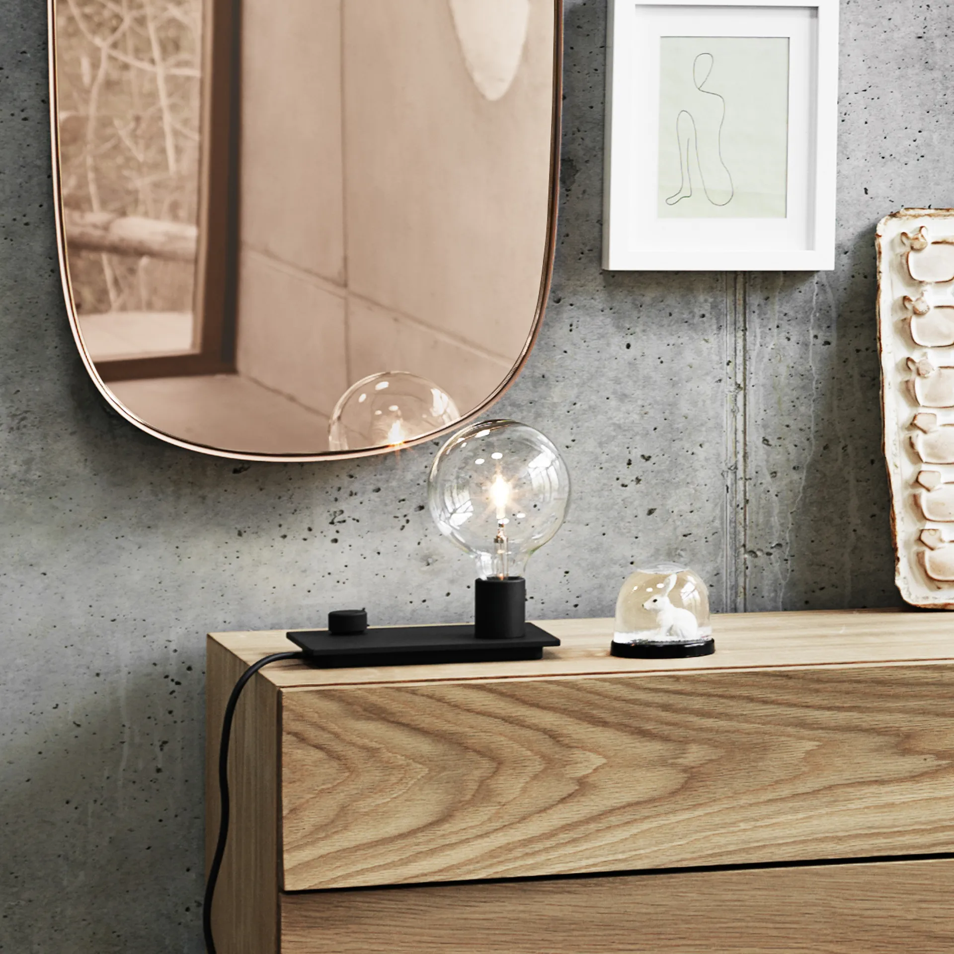 Control bordlampe, sort Muuto