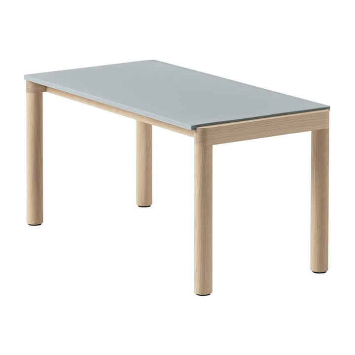 Couple 1 Plain sofabord 40x84x40 cm - Pale blue/Oak - Muuto