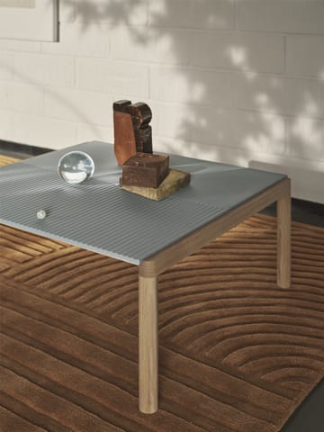 Couple 1 Plain sofabord 80x84x40 cm - Pale blue/Oak - Muuto