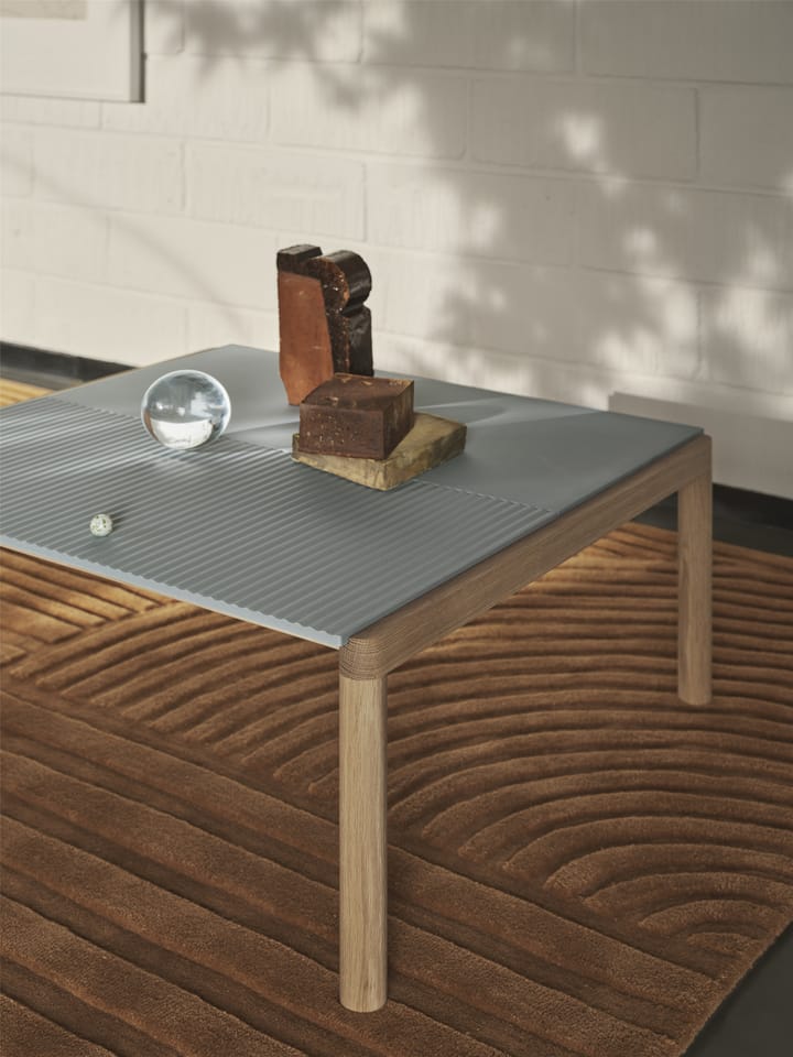Couple 1 Plain sofabord 80x84x40 cm, Pale blue/Oak Muuto