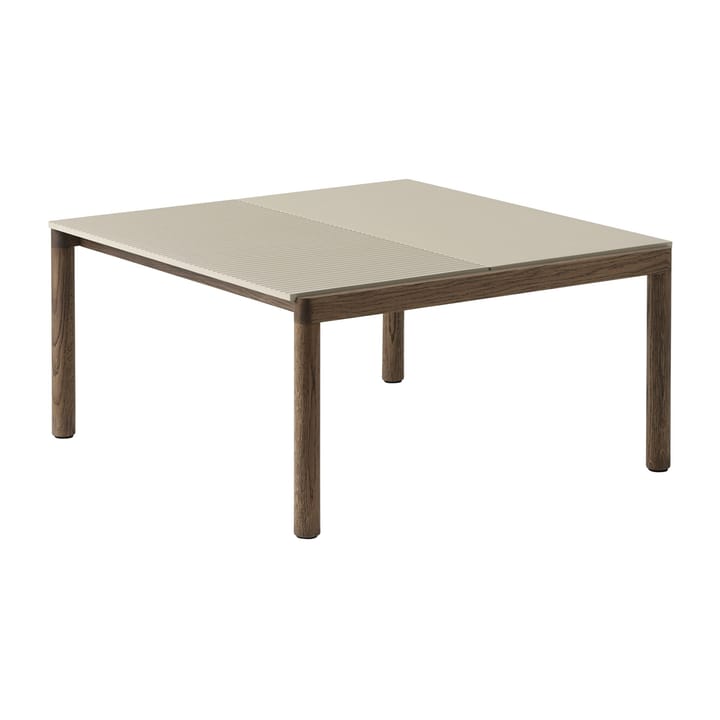 Couple 1 Plain sofabord 80x84x40 cm - Sand/Dark oiled oak - Muuto