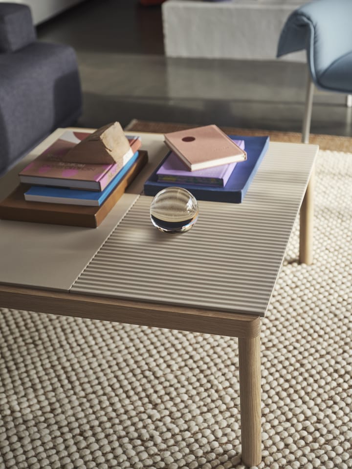 Couple 1 Plain sofabord 80x84x40 cm, Sand/Oak Muuto
