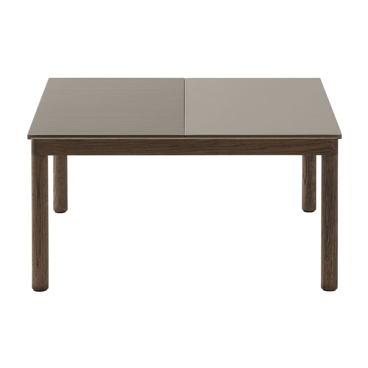 Couple 1 Plain sofabord 80x84x40 cm, Taupe/Dark oiled oak Muuto
