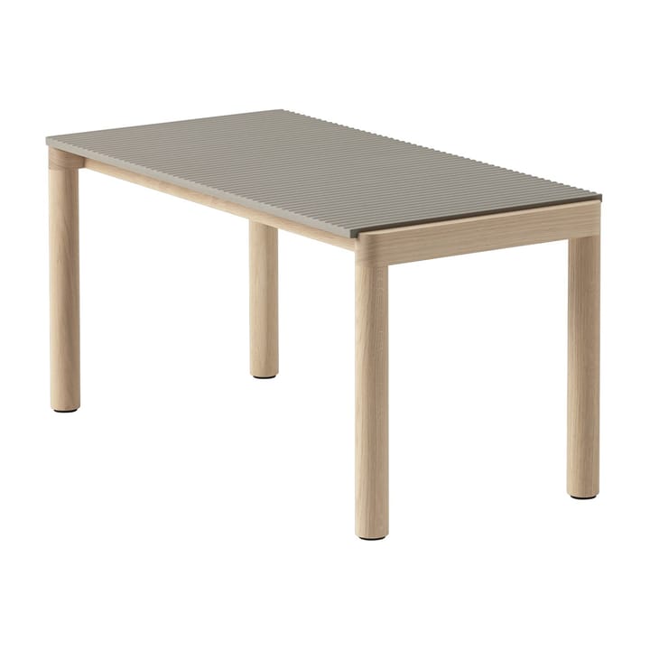 Couple 1 Wavy sofabord 40x84x40 cm - Taupe/Oak - Muuto