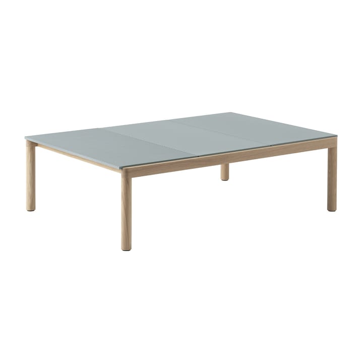 Couple 2 Plain sofabord 120x84x35 cm - Pale blue/Oak - Muuto