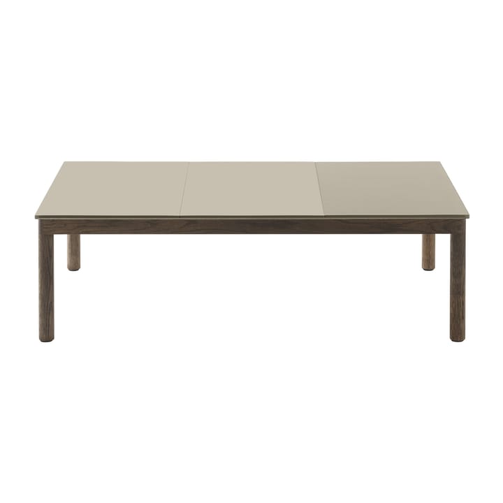 Couple 2 Plain sofabord 120x84x35 cm, Sand/Dark oiled oak Muuto