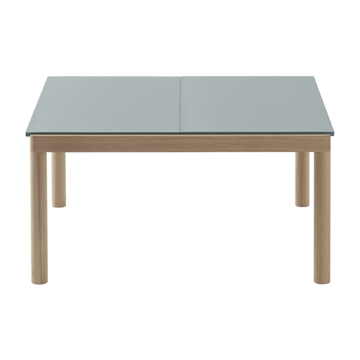 Couple 2 Plain sofabord 80x84x40 cm, Pale blue/Oak Muuto
