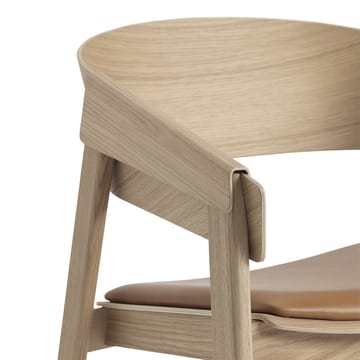 Cover loungestol læder - Cognac-egetræ - Muuto