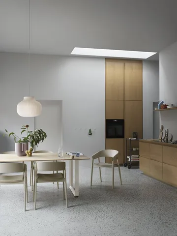 Dots Wood knage - Gul-beige, Ø6,5 cm - Muuto
