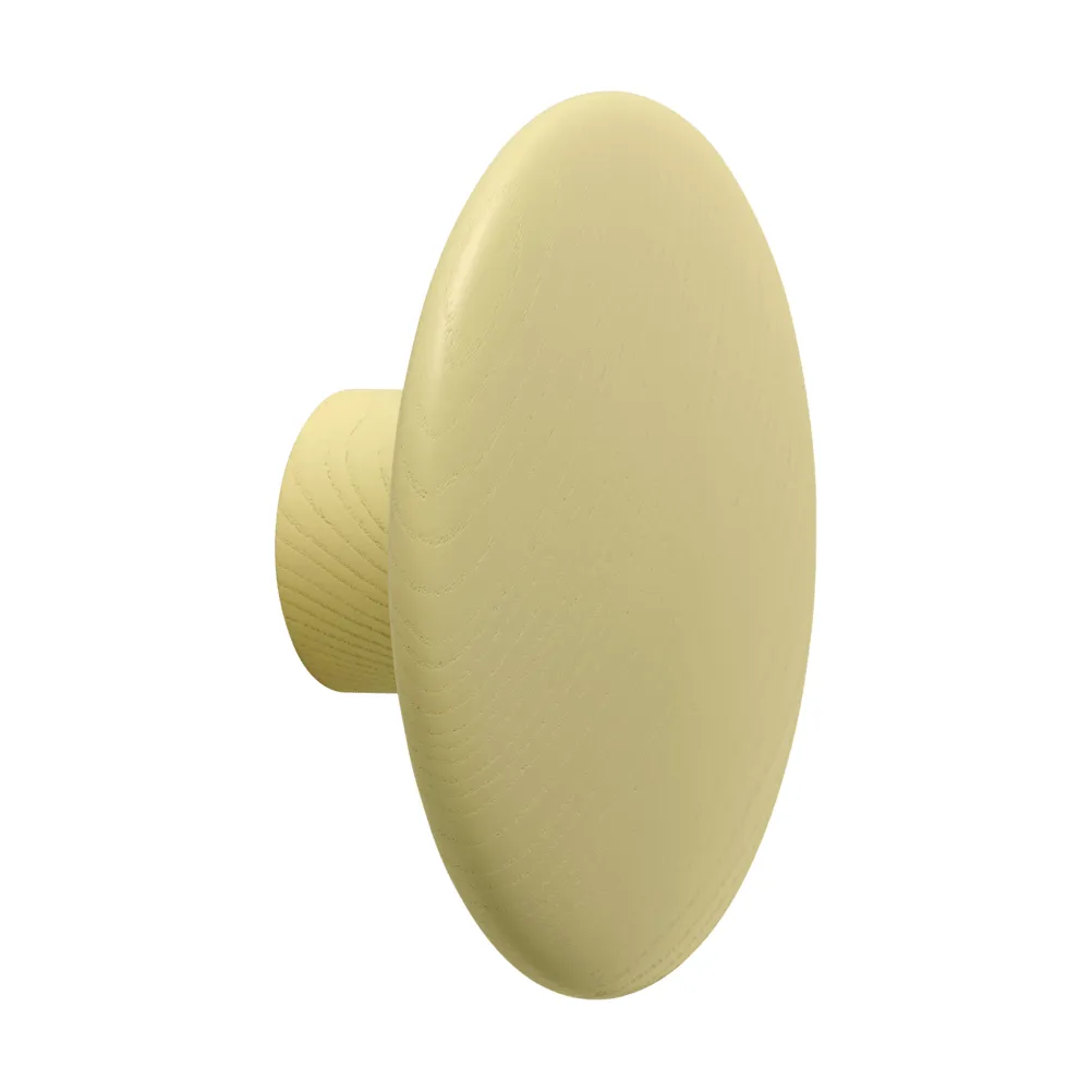 Dots Wood knage, Gul-beige, Ø9 cm Muuto