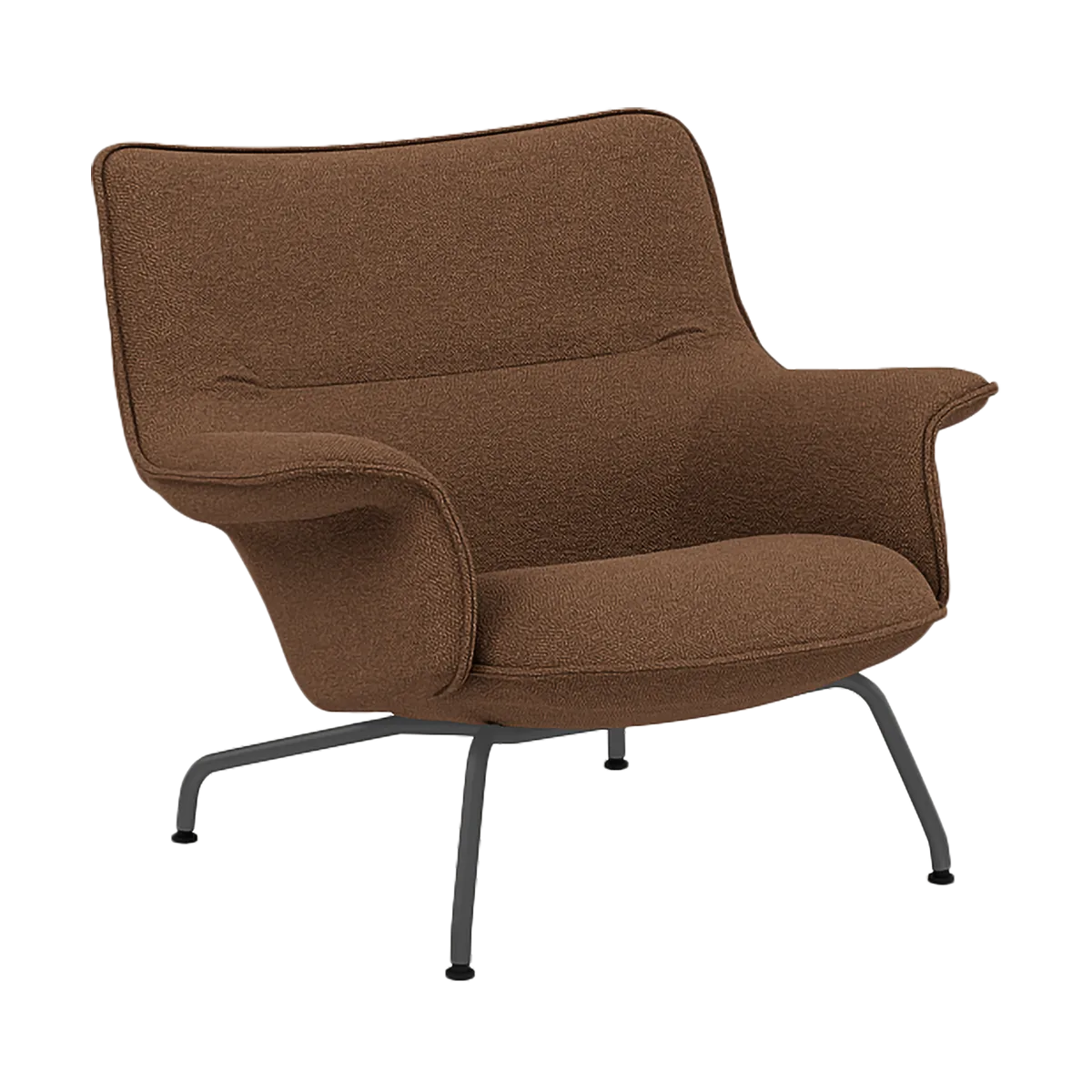 Doze lænestol lav, Hearth 4-anthracite/black Muuto