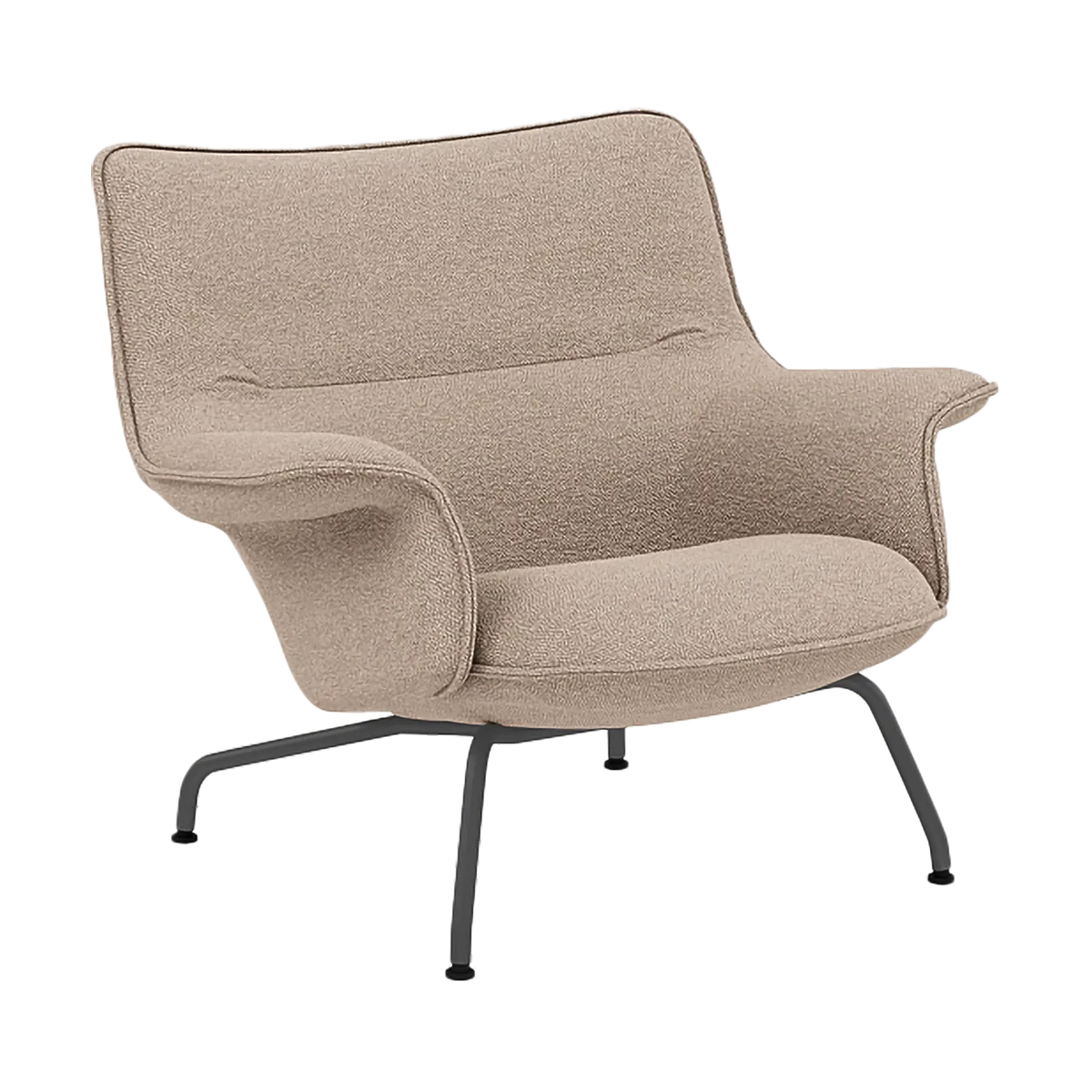 Doze lænestol lav, Hearth 6 Anthracite/black Muuto