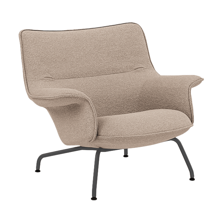 Doze lænestol lav - Hearth 6 Anthracite/black - Muuto