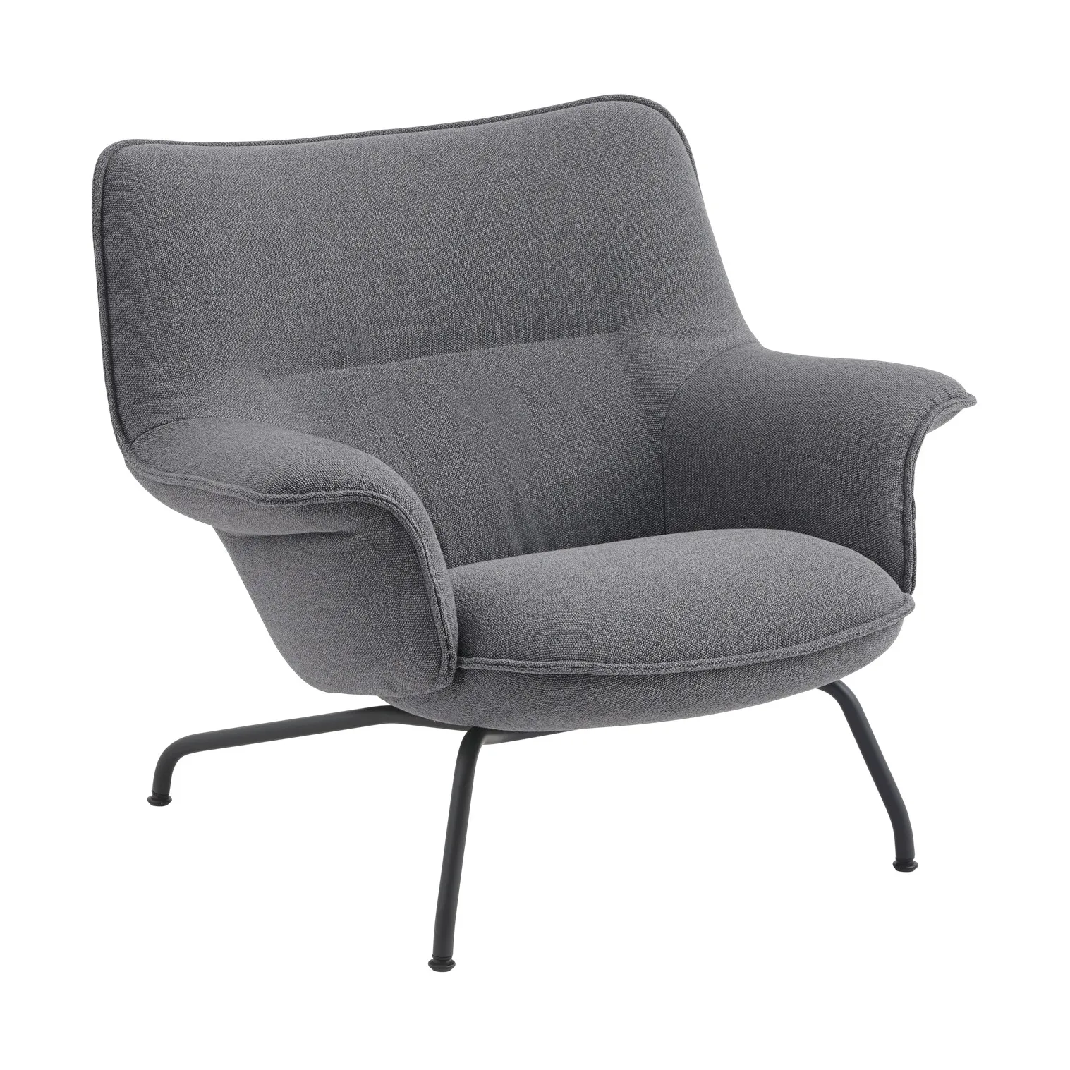 Doze lænestol lav, Ocean 80-anthracite black Muuto