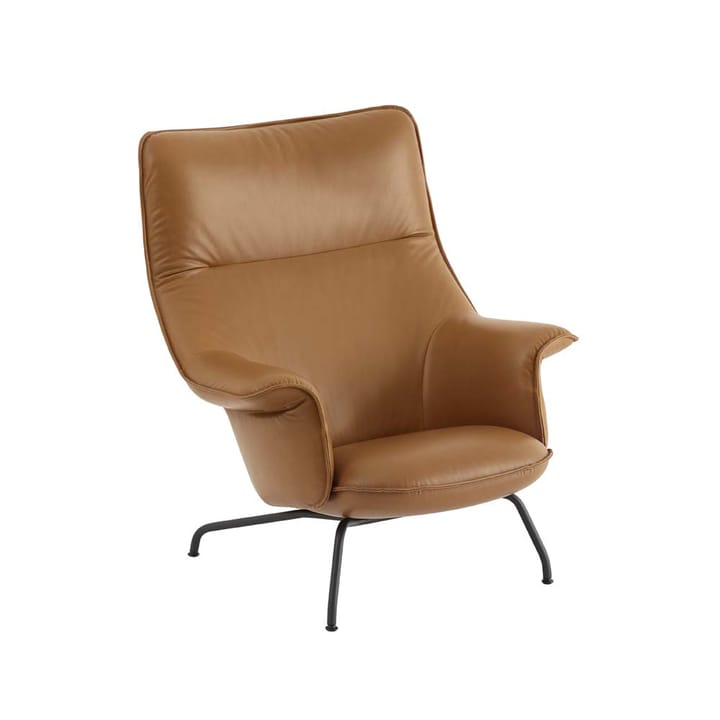 Doze lænestol - Refine leather cognac, black - Muuto