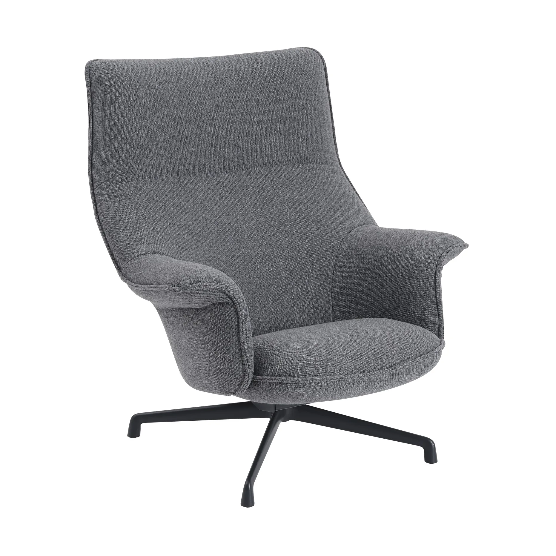 Doze lænestol swivel base, Ocean 80-anthracite black Muuto