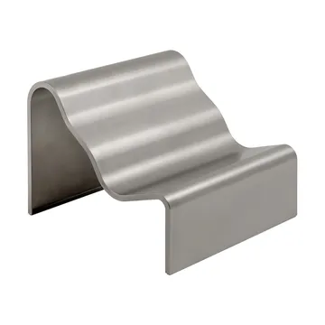 Dream View bænk - Børstet stål, 100 cm - Muuto