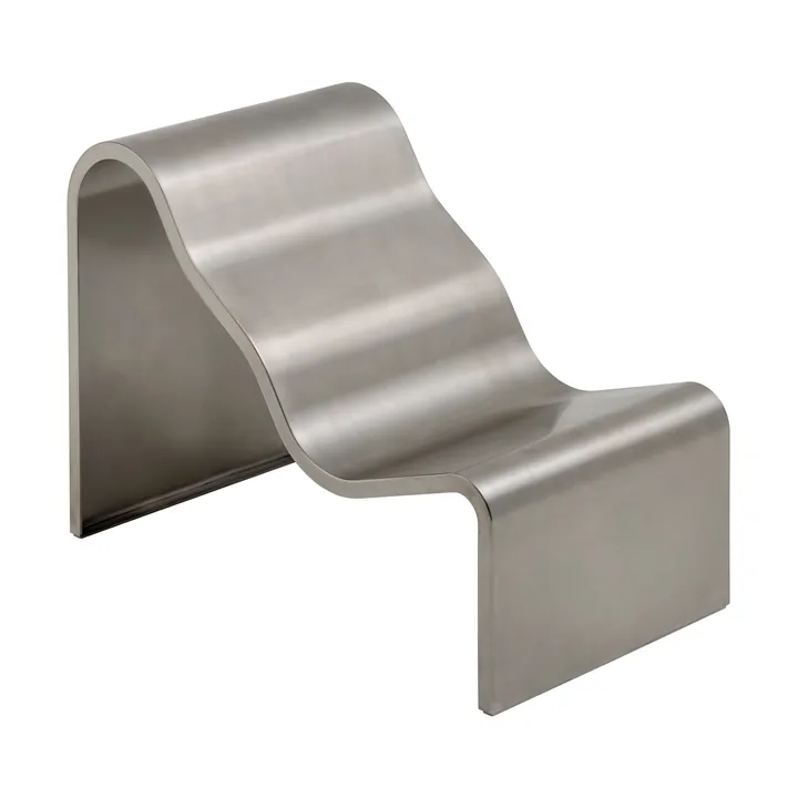 Dream View bænk - Børstet stål, 60 cm - Muuto