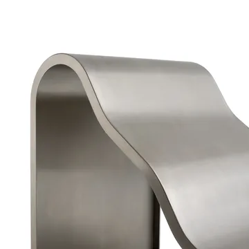 Dream View bænk - Børstet stål, 60 cm - Muuto