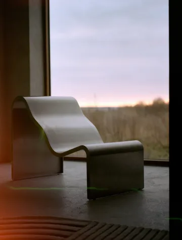 Dream View bænk - Børstet stål, 60 cm - Muuto