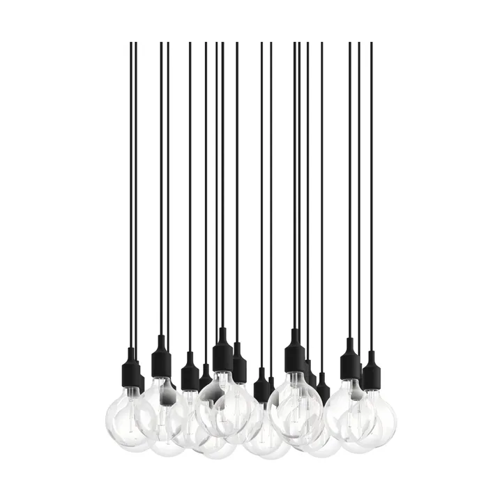 E27 Pendant Cluster 18 pendel lampe - Black - Muuto