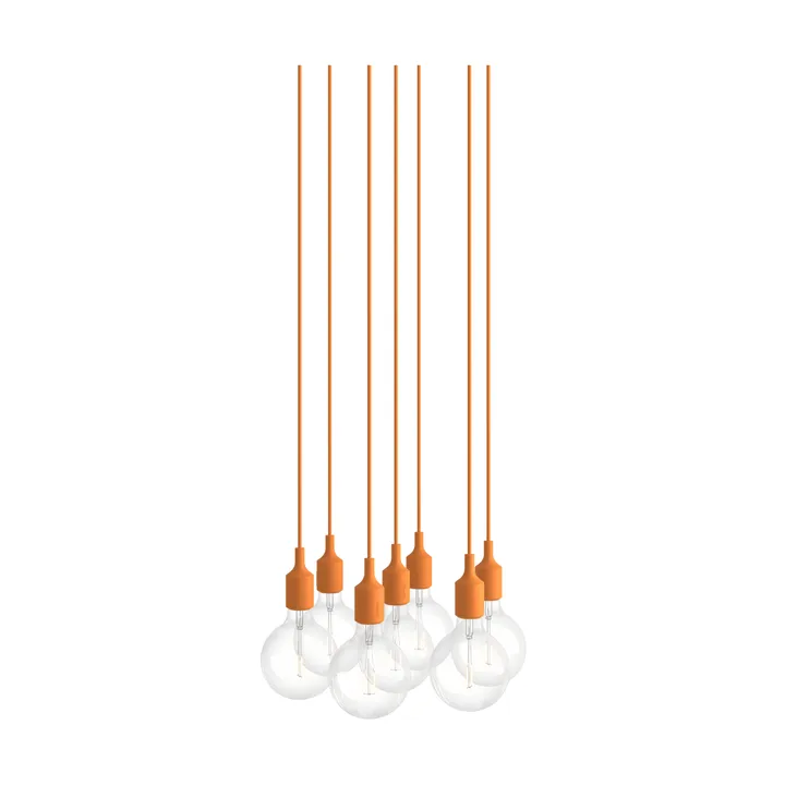 E27 Pendant Cluster 7 pendel lampe - Light orange - Muuto